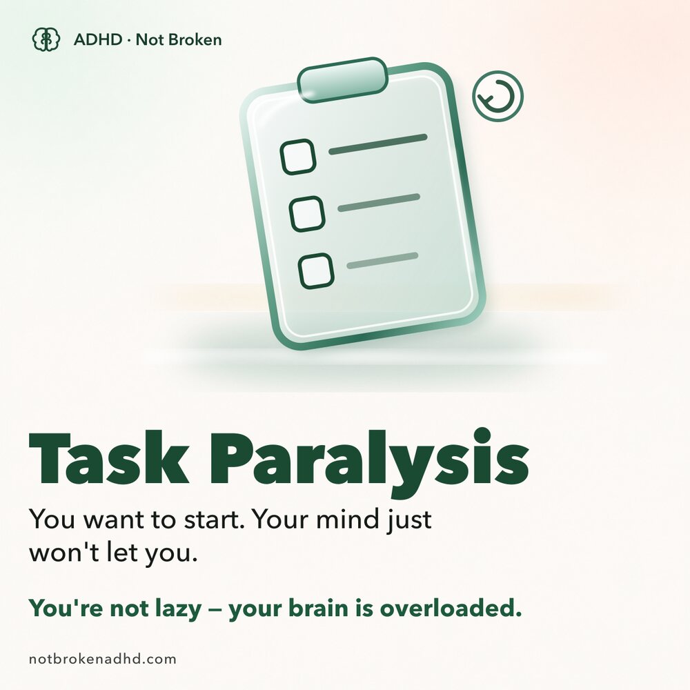 Illustrated ADHD reminder