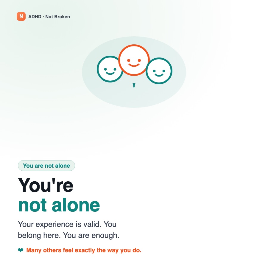 Illustrated ADHD reminder